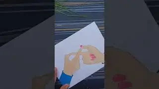 infinite love symbol with boy and girl hand ll mixed colours drawing ll couple drawing #shorts 💖