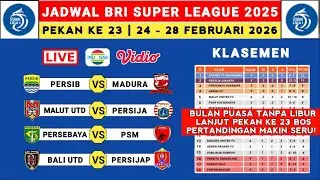 Jadwal Liga 1 2025 Pekan ke 23 - Persib vs Madura - Malut vs Persija - Liga 1 Indonesia 2025