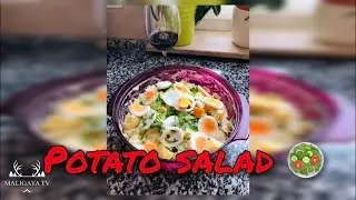 Easy homemade Potato salad or Kartoffeln Salat in German