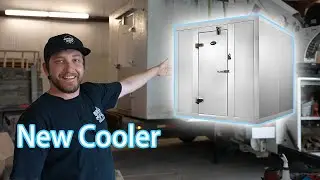 We Used a Crane Truck to Move in our New Microgreen Cooler!