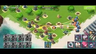 Attacking Dr.T [All Stages] with Lazortron MK II + Upgrading Gold Storage to Level 11 | Boom Beach