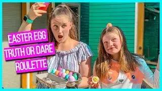 EASTER EGG ROULETTE TRUTH OR DARE! DYING EASTER EGGS! | The Reese Sisters