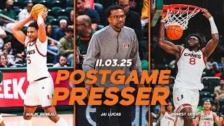 Jai Lucas, Ernest Udeah Jr. and Malik Reneau | Postgame Press Conference | 11.3.25