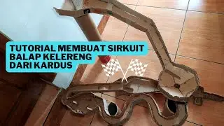 DIY MEMBUAT LINTASAN SIRKUIT KELERENG DARI KARDUS