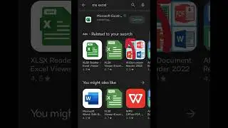 how to download MS Excel in mobile