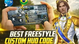 Brazilian Freestyle Custom Hud Code 🇧🇷🔥For 3 Finger and 4 Finger Players ⚔️ for Deadly Gameplay💀