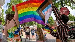 GAY PRIDE EVENT - LOVE IS LOVE COMMUNITY RECEIVES TRUE LOVE FROM CHRISTIANS - SMYRNA GA