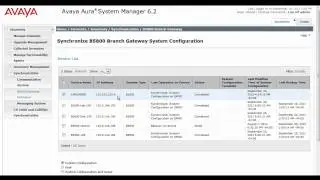 Avaya B5800 Branch Gateway Network Discovery and Synchronization with Avaya Aura System Manager