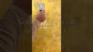 Gold Texture Process ✨ #wallart #featurewalls #decoration #diy #home #interiordesign #painting