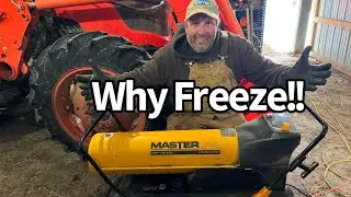 Torpedo Heater Makes Working Outside in the Cold Bearable