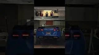 NPP muffler installed (not fully) on the cammed C6 Corvette