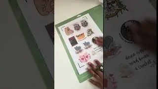 How to make stickers using Cricut to sell #asmrsounds #processvideo #cricutstickers  #moneymaking