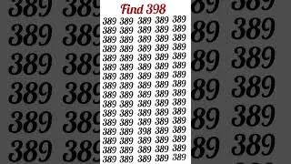 challenge yourself to spot398  in 3 seconds #iq #iqquiz #shortvideo #puzzle