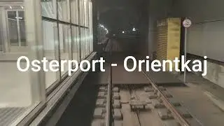 Bonus video: Copenhagen metro ''drivers'' view! Osterport to Orientkaj / Oresund to Airport