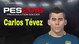 PES 2018 Tutorial - Create Face Carlos Tevez (Boca Juniors 2018)