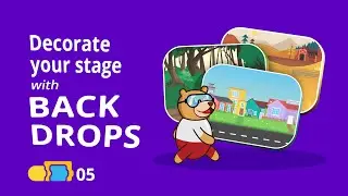 Эпизод 5: Как добавлять фоны в блоки Junior Blocks | Программирование для детей 4&ndash;7 лет | PictoBlox