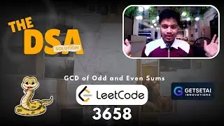 DSA 1 Prob no 3658 | Leetcode  | Gcd of Odd and Even Sums | in Python Hindi Tutorial |Python DSA