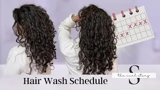 How often do you wash your curly hair?  A hair routine schedule