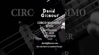 ROME SHOWS ANNOUNCED Circo Massimo 27, 28, 29 September 1, 2, 3 October