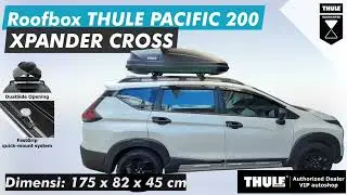XPANDER CROSS: Roofbox THULE Pacific 200 dual side + Crossbar otorack TOUR. Authorized Dealer Thule