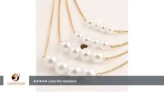 Doinshop Womens Multilayer Bohemian Size Faux Pearl Necklace Beaded Pendant Chain | Review/Test