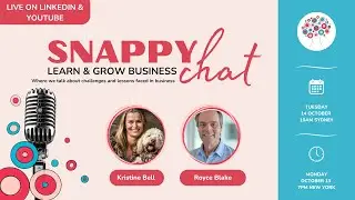 Learn & Grow Snappy Chat w/ Marketing Strategist & Radio Personality Royce Blake