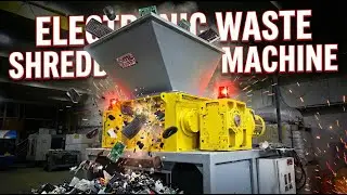 Electronic Waste Shredder: Double Shaft Shredder for Hard Drives & E-Waste | MT Makina