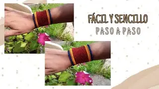 COMO HACER PULSERA GUNA O WINI  PASO A PASO. how to make guna bracelet #mostacillas #pulseras