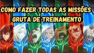 TODAS AS MISSÕES DA GRUTA DE TREINAMENTOS | 7DS | The Seven Deadly Sins Grand Cross