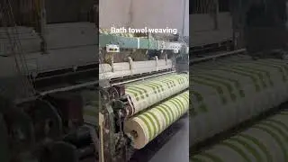 Bath towel weaving #towels #towelchallenge #towelweaving #import #export