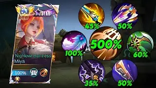 MIYA WTF ATTACK SPEED BUILD 2025!! INSANE 200% SPEED HACK!💀 (MUST TRY) GLOBAL MIYA BEST BUILD!!