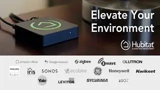 Hubitat Elevation Home Automation Hub  Compatible with Alexa Google Home Zigbee  Z-Wave, Lutron