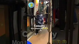 Phone Stealer In Subway 🥷 #shorts