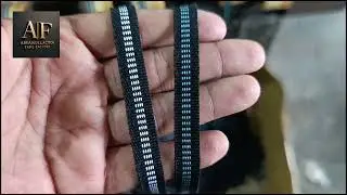 High Speed Needle Loom Machines|| 10 mm colour Twill Tape Making  || Aman Ullah Cotton Tape Factory 