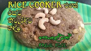 Rice cooker එකේ රසට පොංගල් බත් හදමුද?| Susan's Kitchen | Pongal Rice in Rice cooker