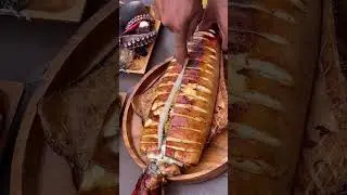 Grilled Squid Stuffed with Sweet Yellow Corn &ndash; Next-Level Street Food! 🌽🦑