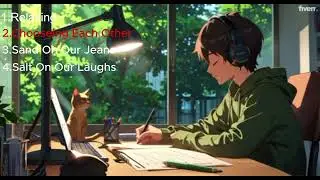 Study with Me and My Cat - Lofi Anime