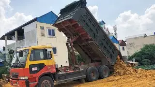 The New Project.!! Dump Track landfill To Deep Land