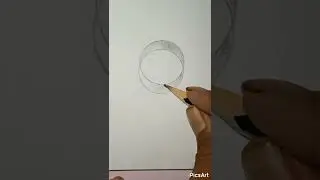 3D ring//how to drow 3D ring #shorts #art