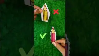 Pencil ✏️ 📝 Perfect Paper Cutting #artandcraft #shorts #cuttingskills #satisfying