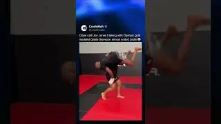 Jon Jones training with Olympic gold medalist Gable Steveson almost ended badly 😅