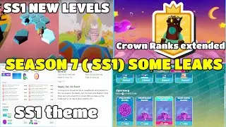 Fall Guys : Season 7 ( SS1 ) Some Leaks | SS1 New Levels | Crown Ranks extended! & More