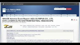 Searching the FDA MAUDE database