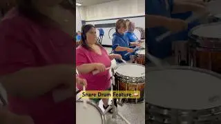 Snare Drum Feature 🥁 #drummer #drumming #marchingband #drumline #drums