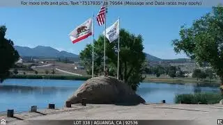 Priced at $42,000 - Lot 338, Aguanga, CA 92536