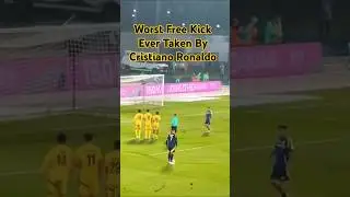Worst Free Kick Ever Taken By Cristiano Ronaldo #alnassr #cr7 #football #freekick #ronaldo #ball #go
