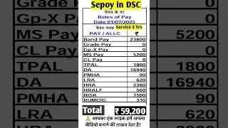 Sepoy salary 2025,  #salary #DSC #DefenceSecurityCorpsDSC