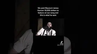 We paid Maynard James Keenan 10k to feature on our song and this is what he sent&hellip;