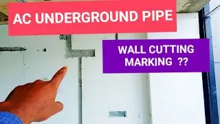 UNDERGROUND COPPER PIPE MARKING KAISE KAREN STEP BY STEP ASANI K SATH ||AC INSTALLATION COPPER PIPE