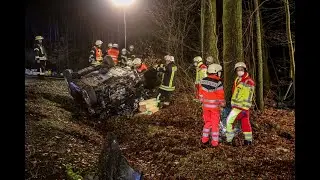 RASDORF (RH&Ouml;N): Alkoholeinfluss - Fahrer streift mehrere B&auml;ume und &uuml;berschl&auml;gt sich
